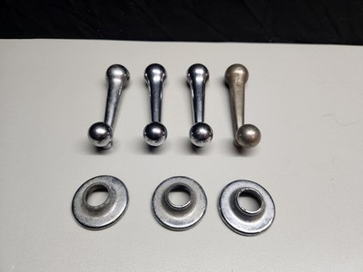 1935-1936 Packard Standard 8 Super 8 Window Crank Handles Escutcheons
