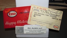 ESSO NATIONAL CREDIT CARD ID & SLEEVE STANDARD OIL OF PENNSYLVANIA EXP 1948