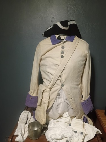 French & Indian War Replica Reenactment Uniform Coat Vest Pant Lot 18th century 