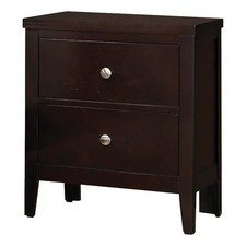 Carlton 2-drawer Nightstand Cappuccino