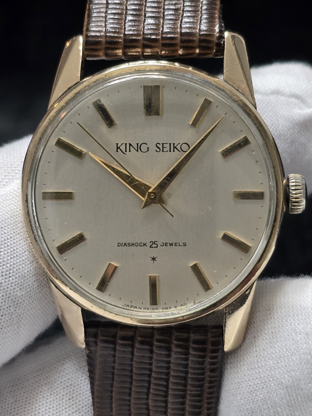 Vintage 1963 1st Generation KING SEIKO 15035KS manual Wind 25 Jewel Gent's Watch