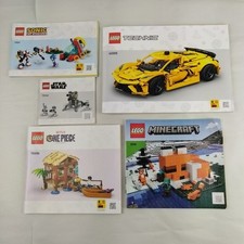 Lego Instruction Manual Lot Of 5 Booklets Technic Star Wars One Piece Minecraft