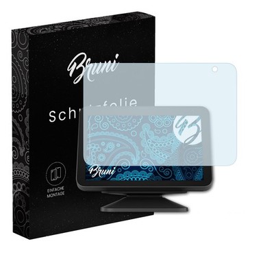 Bruni 2x Folie für Amazon Echo Show 8 2. Generation 2021 Schutzfolie