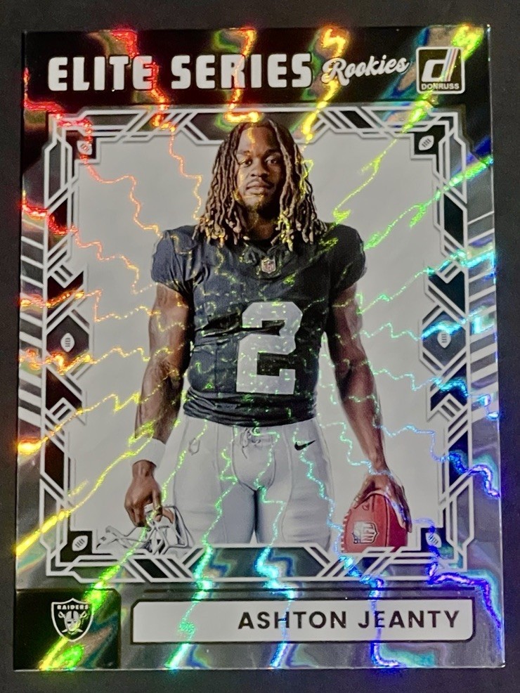 2025 Panini Donruss Ashton Jeanty Elite Series Rookies RC #ESR-AJY Raiders
