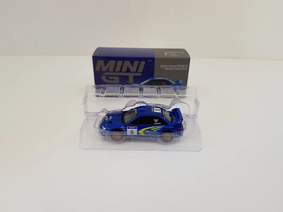 Mini Gt 1:64 Subaru Impreza WRC99 N° 5 WINNER RALLY AUSTRALIA 1999 NUOVO - Immagine 3 di 4