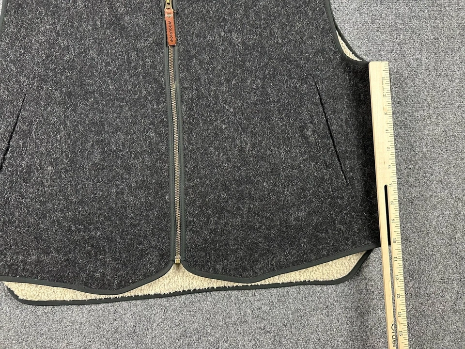 Chaleco de Caza de Lana Forrado Woolrich Sherpa De Colección Para Hombre XL Bolsillos Carbón Caballeros  Foto 3 de 4