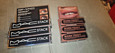 Travel Size mini Mac Cosmetic Lot 3x Warm Teddy Lipstick 3x Mac Stack Mascara