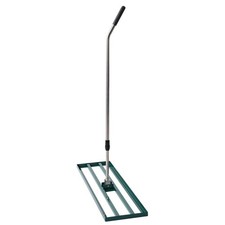 Lawn Leveling Rake Heavy Duty Stainless Steel Adjustable Handle Garden Golf Tool