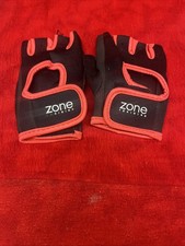 ZONE TRAINING LADIES WORKOUT GYM EXERCISE HALF-FINGER GLOVES SIZE LARGE h56 