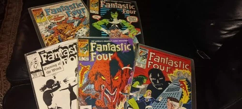 FANTASTIC FOUR # 274 275 276 277 278 comic book Lot Of 5 Vtg Marvel Comics