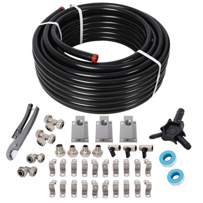 3/4'' x 100ft PEX-AL-PEX Tubing w/Aluminum Outlet Blocks   Air Compressor Hose