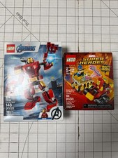 LEGO Marvel: Mighty Micros: Iron Man vs. Thanos and  76140 Iron Man Mech Set New