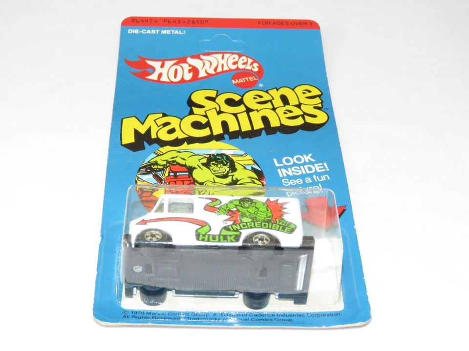 De colección 1978 Hot Wheels Scene Machines Incredible Hulk Nº 2850 UNPUNCH Hong Kong Foto 2 de 4