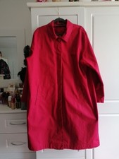Bright Red Rain Mac Size 20 From M&S Very Good Condition