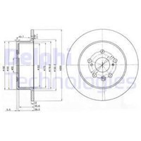 Delphi 2X Bremsscheibe Hinten Ø269 Mm Voll FüR Toyota Celica ST20_ AT20_ 1.8I