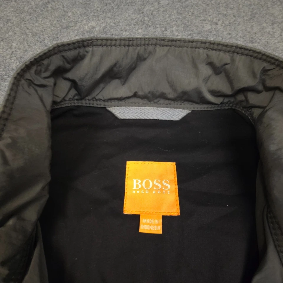 Hugo Boss Jacket Mens LARGE Grey bomber jacket Long Sleeve Full Zip Size L 54 - Image 4 of 4