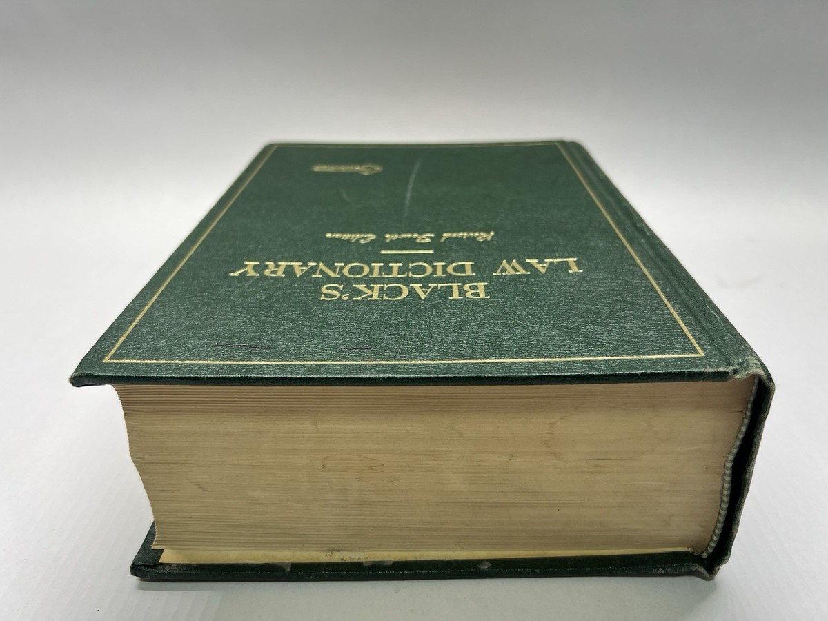 Black's Law Dictionary Revised Fourth Edition by Henry Campbell