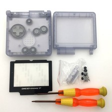 Glacier Full Shell Housing Case Cover Kit For Nintendo Gameboy Advance SP GBA SP