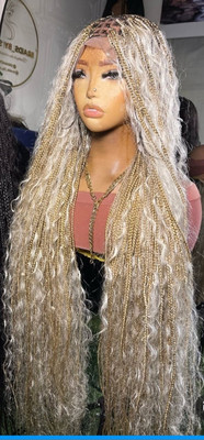 Boho Blondie Flechtperücke Vorbestellung Full Lace Perücke