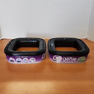 Litter Genie 2-Pack Standard Bag Refill Cartridge Cat Litter Box Waste Mgmt