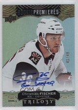 2017-18 Trilogy Rookie Premieres Level 3 41/49 Christian Fischer #117 Auto 2a8