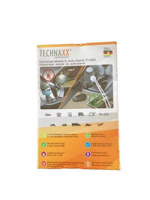 Technaxx TX100 Auto + Mobile Alarmanlage mit Fernbedienung USB Ladegerät NEU/OVP
