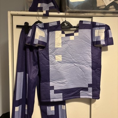 Minecraft Verzauberte Diamant Rüstung Kostüm Gr. L 7-8 Jahre Kostüm Halloween 