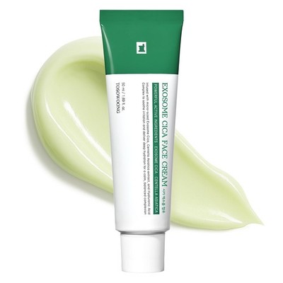 Exosome CICA Face Cream Daily Soothing Moisturizer Breakouts Irritated Skin
