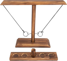 Ring Toss Game for Adults, Hook and Ring Game, Swinging String Hook  Ring Table