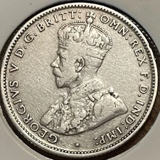 Australia 1 Shilling Coin, 1934, 92.5% Silver - Combined Shipping OK