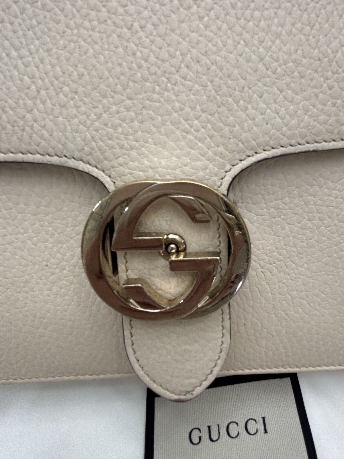 Authentic Gucci 510303 GG Interlocking Large Leat… - image 3