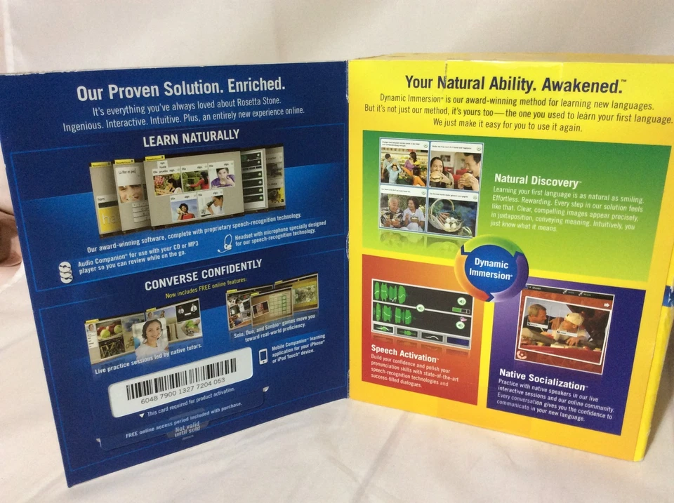 🔶🔷 ROSETTA STONE Curso de Aprendizagem de Idiomas de Espanhol CD de Computador Nível 1 e 2 🔶🔷 - Imagem 2 de 4