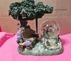 Pfaltzgraff Portfolio Naturewood Musical Snow Globe Figurine Garden Scene — photo 1