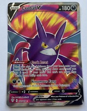 Crobat V 182/189 Ultra Rare Darkness Ablaze Pokemon Holo Near Mint