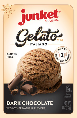 Junket Homemade Chocolate Gelato Mix (Ice Cream Maker or Stir By Hand)  4oz