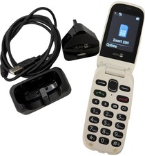 Doro 632 Flip Phone with Camera White and Blue Large Buttons
