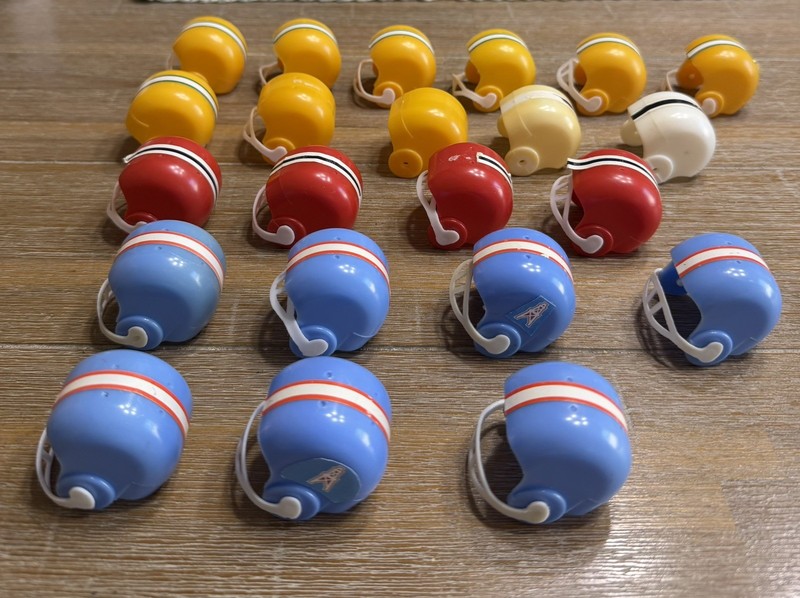 Miniature Gumball Football Helmets --Lot of 22