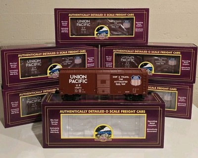 MTH 20-90793 Premier O Scale Union Pacific 40' AAR Box Car 6-Car Set LN