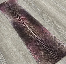 Multicolor Piece Genuine Python Snakeskin Leather real hide snake skin Rattle 06