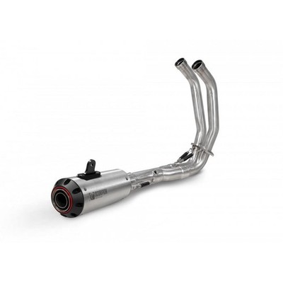 Scorpion Auspuff rot Power gebürstet Edelstahl Komplettanlage Yamaha MT-07 2023-2024