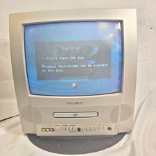 Magnavox 13" Tube TV DVD Combo CRT 13MDTD20/17, 2004  Fully Tested *for repair*