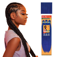 X-Pression Prestretched Braiding Hair - 3X Braid 58 Inch All Kanekalon Flame Ret