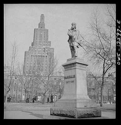 Photo:New York NY Washington Square Garibaldi Statue 1900s NYC Monument