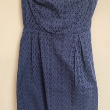 Old Navy Strapless Navy Blue Dress