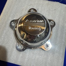 New American Racing Polished Wheel Center Cap Metal Torq Thrust Salt Flat VN471