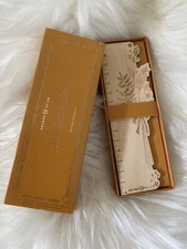 Archer & Olive Wooden Ruler Floral Inscribed