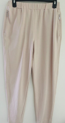Max Mara Leisure Pants Size Medium Pale Pink Slim Soft Cozy Comfy Lounge