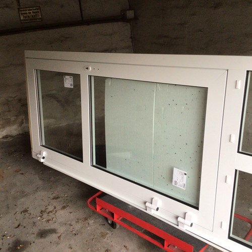 Haustüre mit Oberlicht Aluminium weiß 1120x3140 mm - Bild 3 von 8