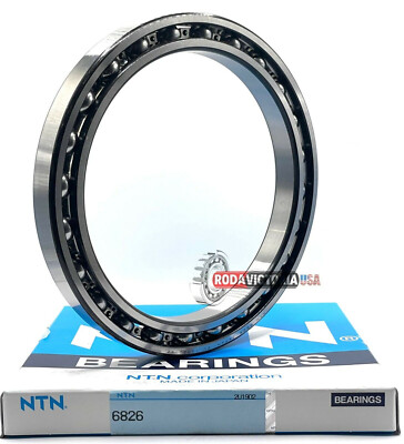NTN JAPAN 6826 Deep groove ball bearing, Open, No Seals 130x165x18 mm