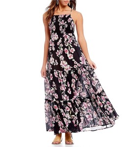 free people black floral maxi dress